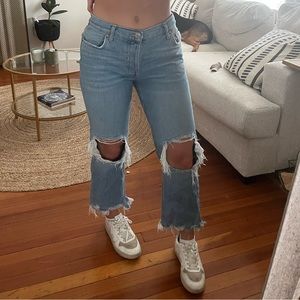 Free people low to mid rise jeans